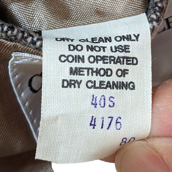 Charles Klein Wool Brown Two Button Blazer Chestnut Button Patch Elbows Size 40S - Picture 11 of 11